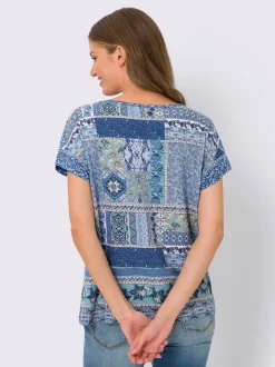 T-shirt à manches courtes motif patchwork