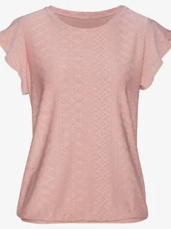 T-shirt à manches courtes manches chauve-souris délicates