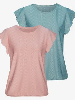 T-shirt à manches courtes manches chauve-souris délicates
