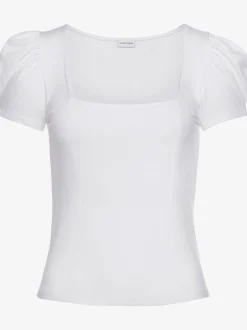 T-shirt à manches courtes manches bouffantes courtes