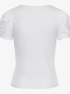 T-shirt à manches courtes manches bouffantes courtes