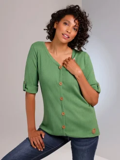T-shirt à manches courtes mélange coton et lyocell de qualité