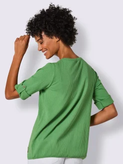 T-shirt à manches courtes mélange coton et lyocell de qualité