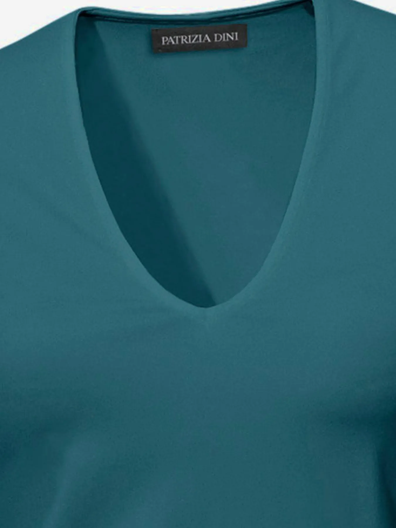 T-shirt à manches courtes manches mi-longues et encolure en v féminine