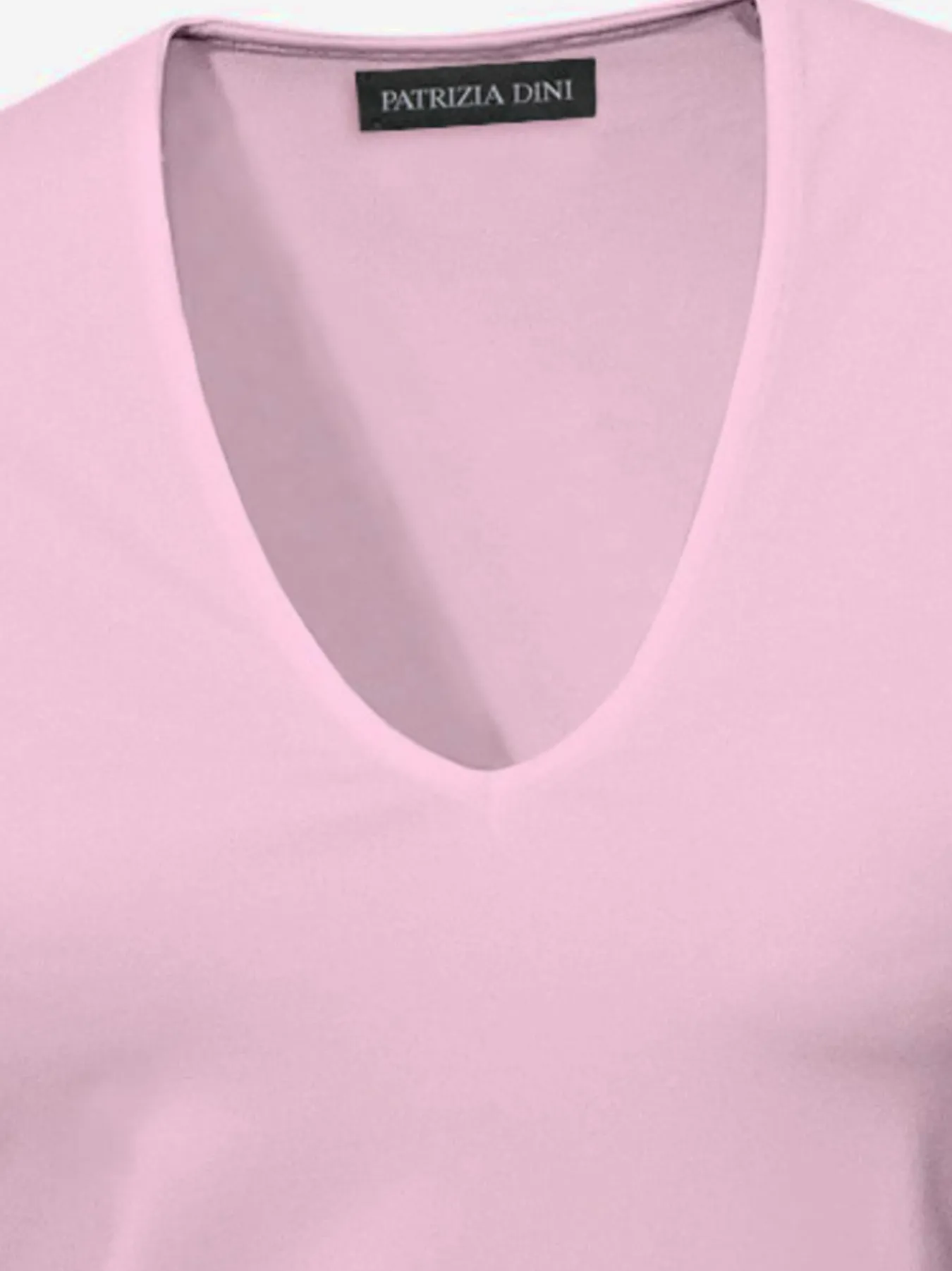 T-shirt à manches courtes manches mi-longues et encolure en v féminine