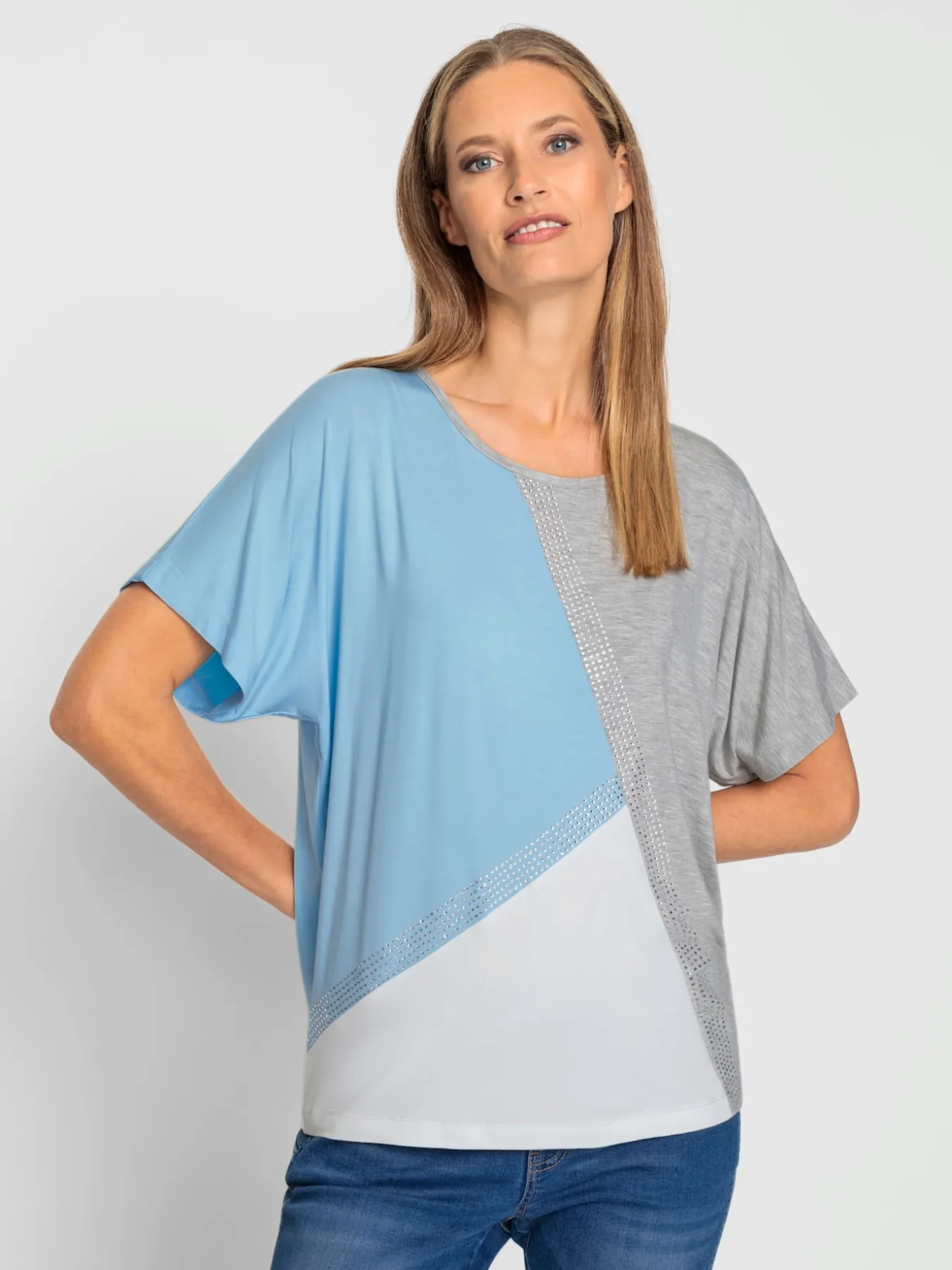 T-shirt à manches courtes motif patchwork