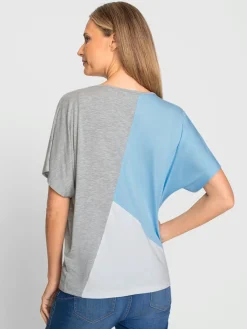 T-shirt à manches courtes motif patchwork