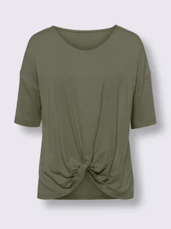 T-shirt à manches courtes nœud décoratif tendance