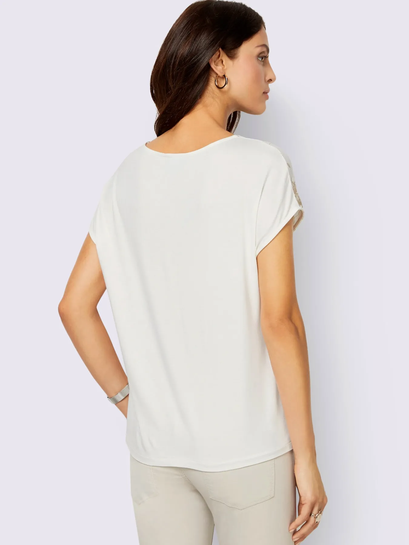 T-shirt à manches courtes qualité viscose douce