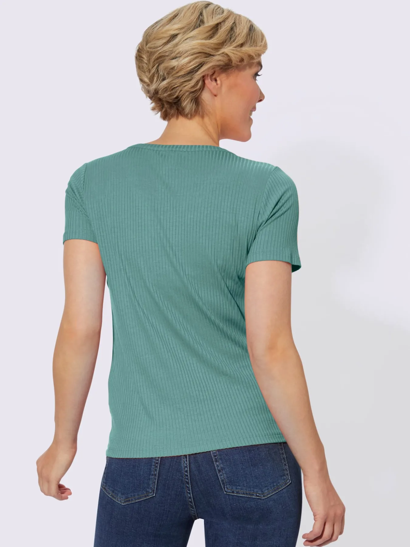T-shirt à manches courtes qualité viscose extensible souple
