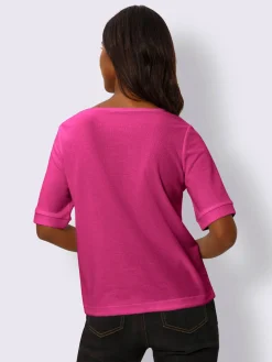 T-shirt à manches courtes qualité finement structurée
