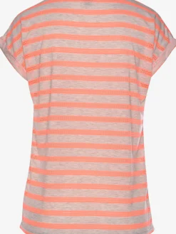 T-shirt à manches courtes rayures sportives