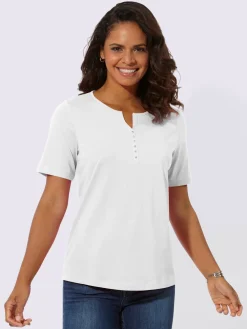 T-shirt à manches courtes ruban gros grain avec rivets