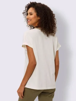 T-shirt à manches courtes ruban à l'encolure
