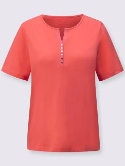 T-shirt à manches courtes ruban gros grain avec rivets