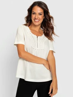 T-shirt à manches courtes superbe broderie