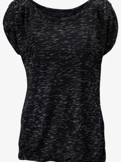 T-shirt à manches courtes superbes fronces aux épaules