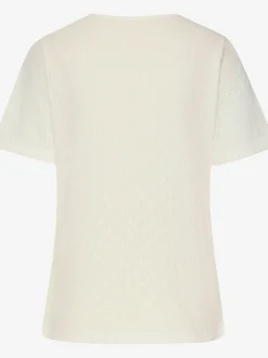 T-shirt à manches courtes tricot fin ajouré