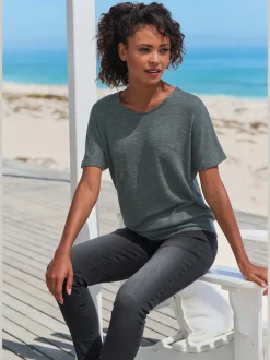 T-shirt à manches courtes tricot fin particulièrement doux