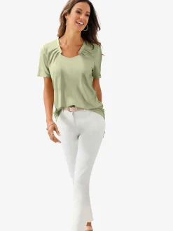 T-shirt à manches courtes viscose douce et fluide