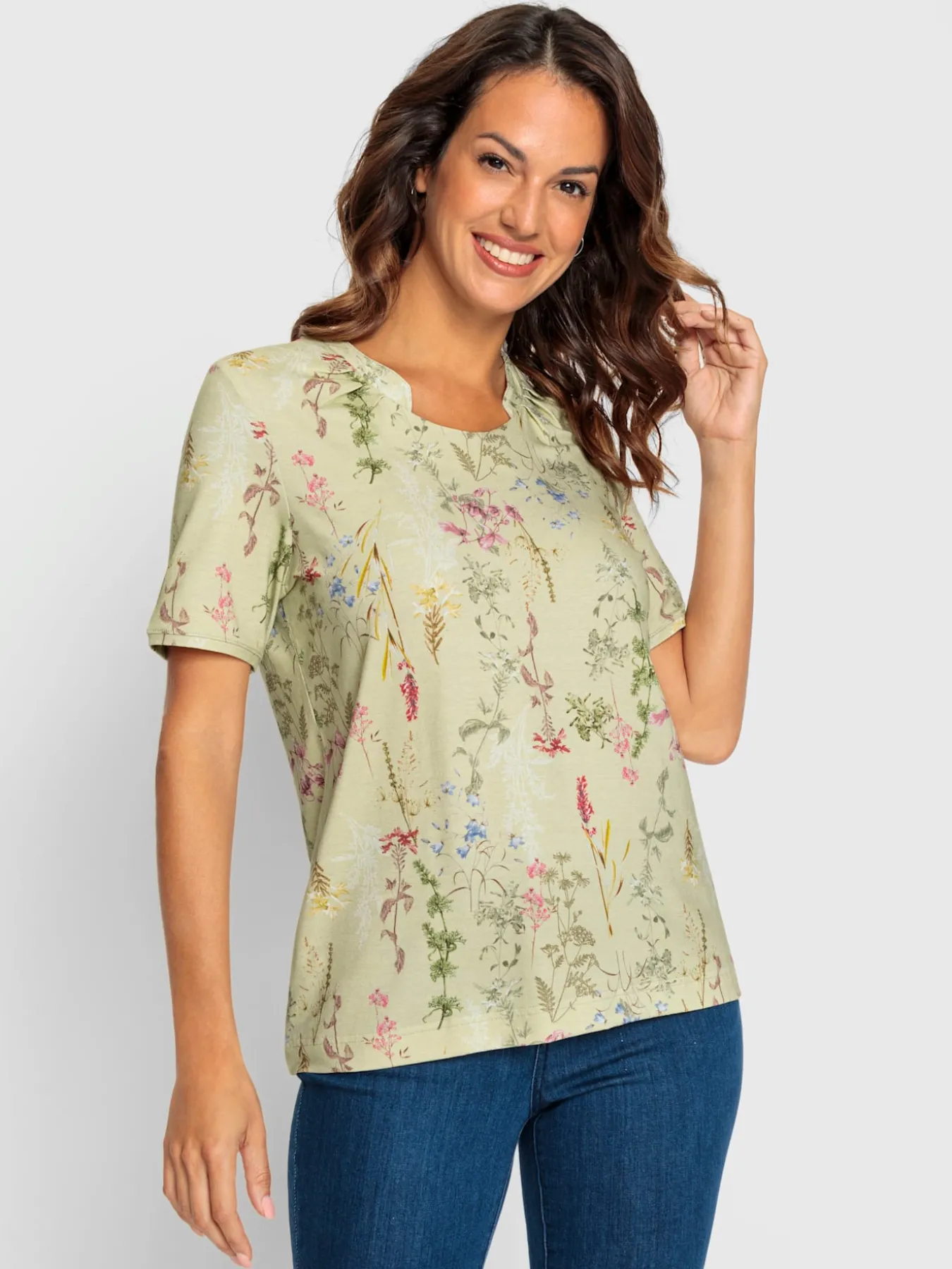T-shirt à manches courtes viscose douce et fluide