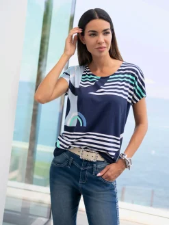 T-shirt à manches courtes viscose douce et fluide