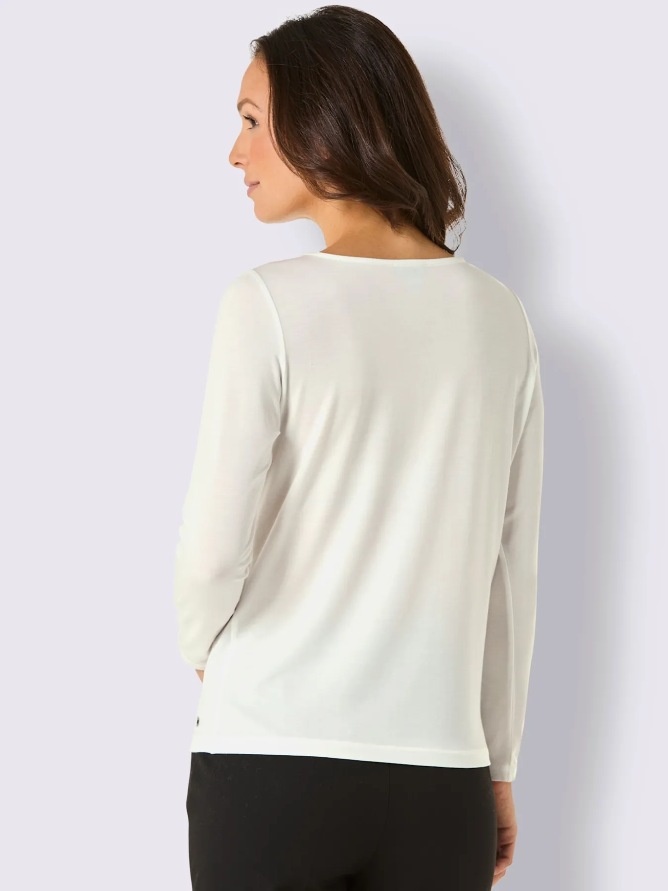 T-shirt à manches longues 96% lyocell (tencel)