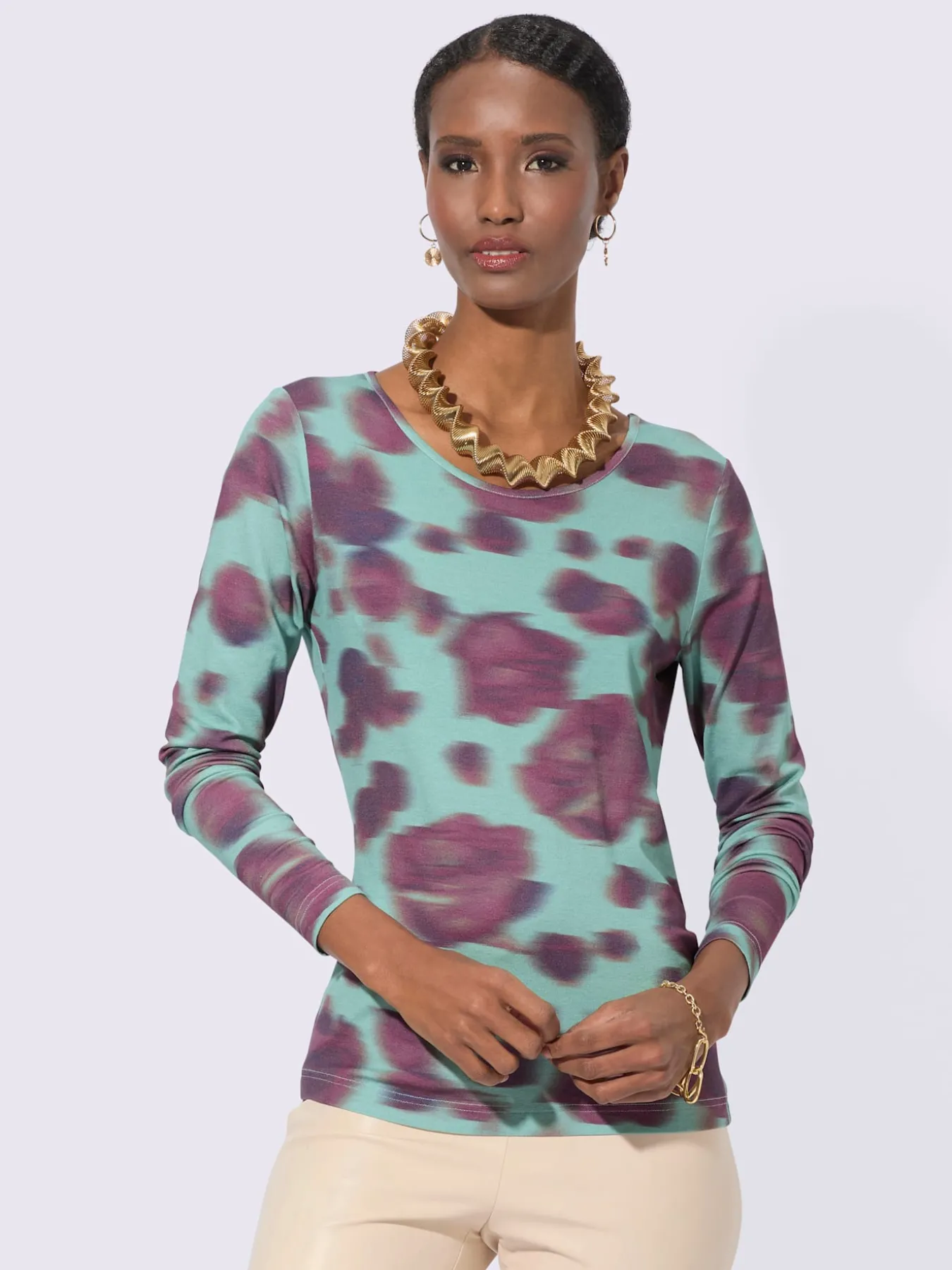 T-shirt à manches longues 95% viscose (ecovero)