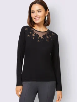 T-shirt à manches longues 95% viscose