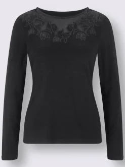 T-shirt à manches longues 95% viscose