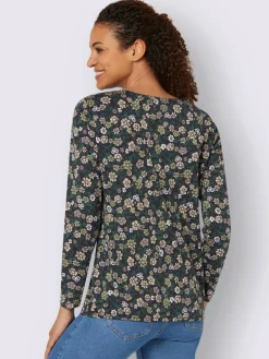 T-shirt à manches longues 50% coton et 50% modal