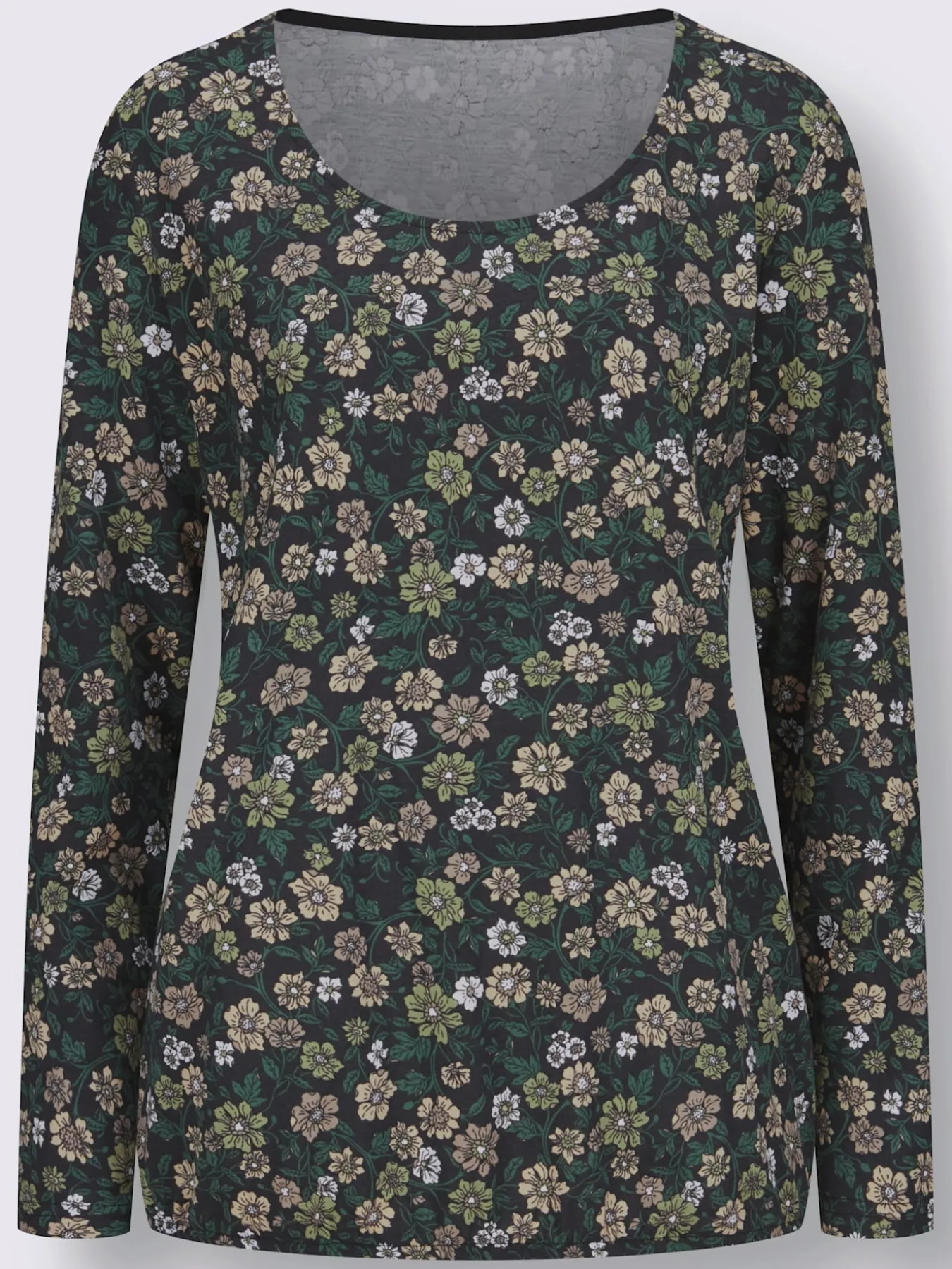 T-shirt à manches longues 50% coton et 50% modal