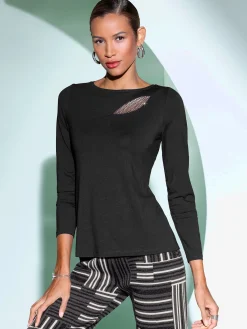 T-shirt à manches longues avec viscose (ecovero)