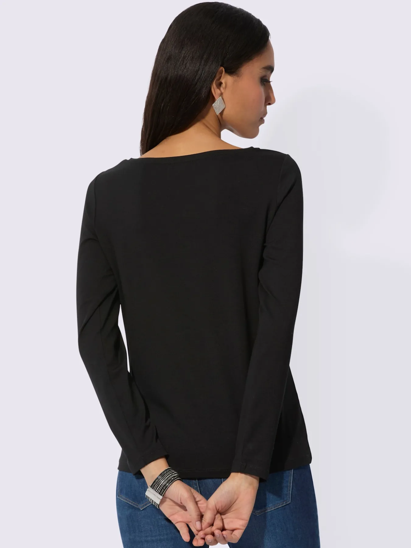 T-shirt à manches longues avec viscose (ecovero)