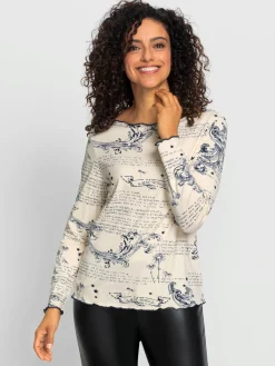 T-shirt à manches longues avec viscose (ecovero)