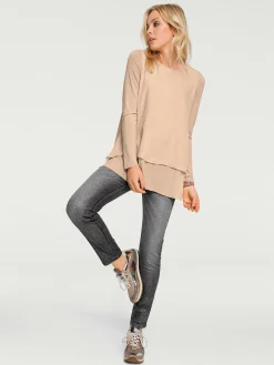 T-shirt à manches longues joli look superposé