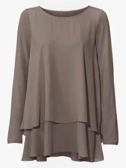 T-shirt à manches longues joli look superposé