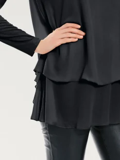 T-shirt à manches longues joli look superposé