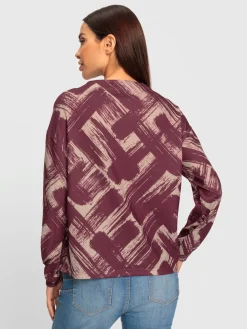 T-shirt à manches longues motif imprimé exclusif