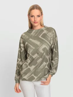 T-shirt à manches longues motif imprimé exclusif