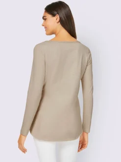 T-shirt à manches longues petites pierres fantaisie