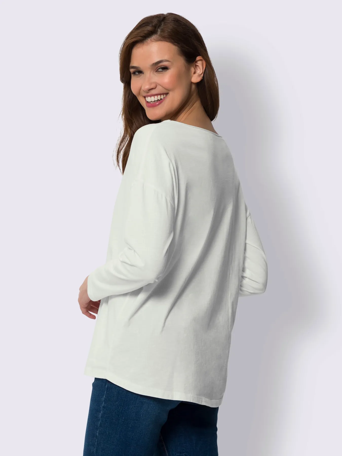T-shirt à manches longues pur coton