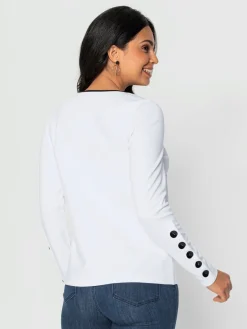 T-shirt à manches longues qualité interlock indéformable