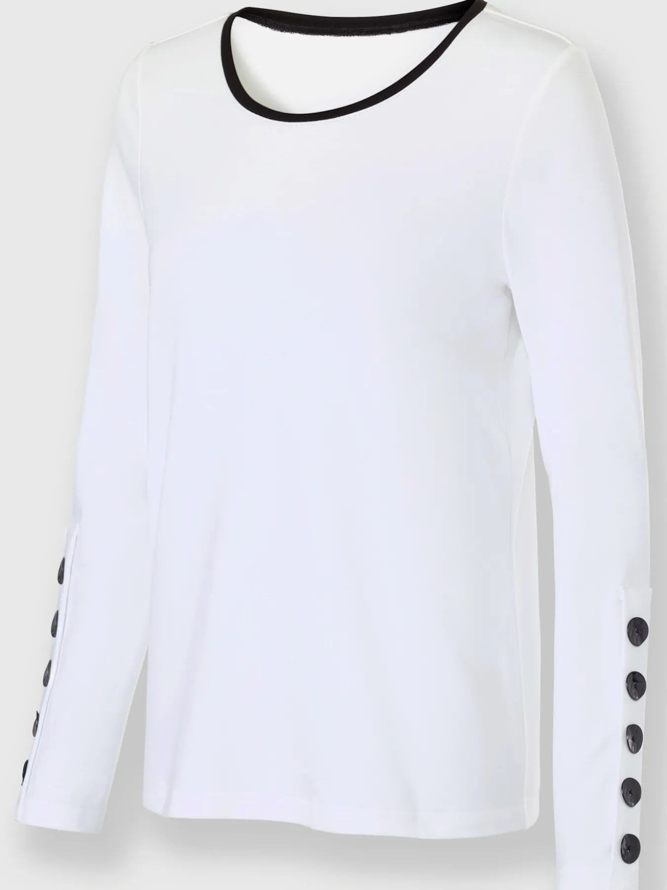 T-shirt à manches longues qualité interlock indéformable