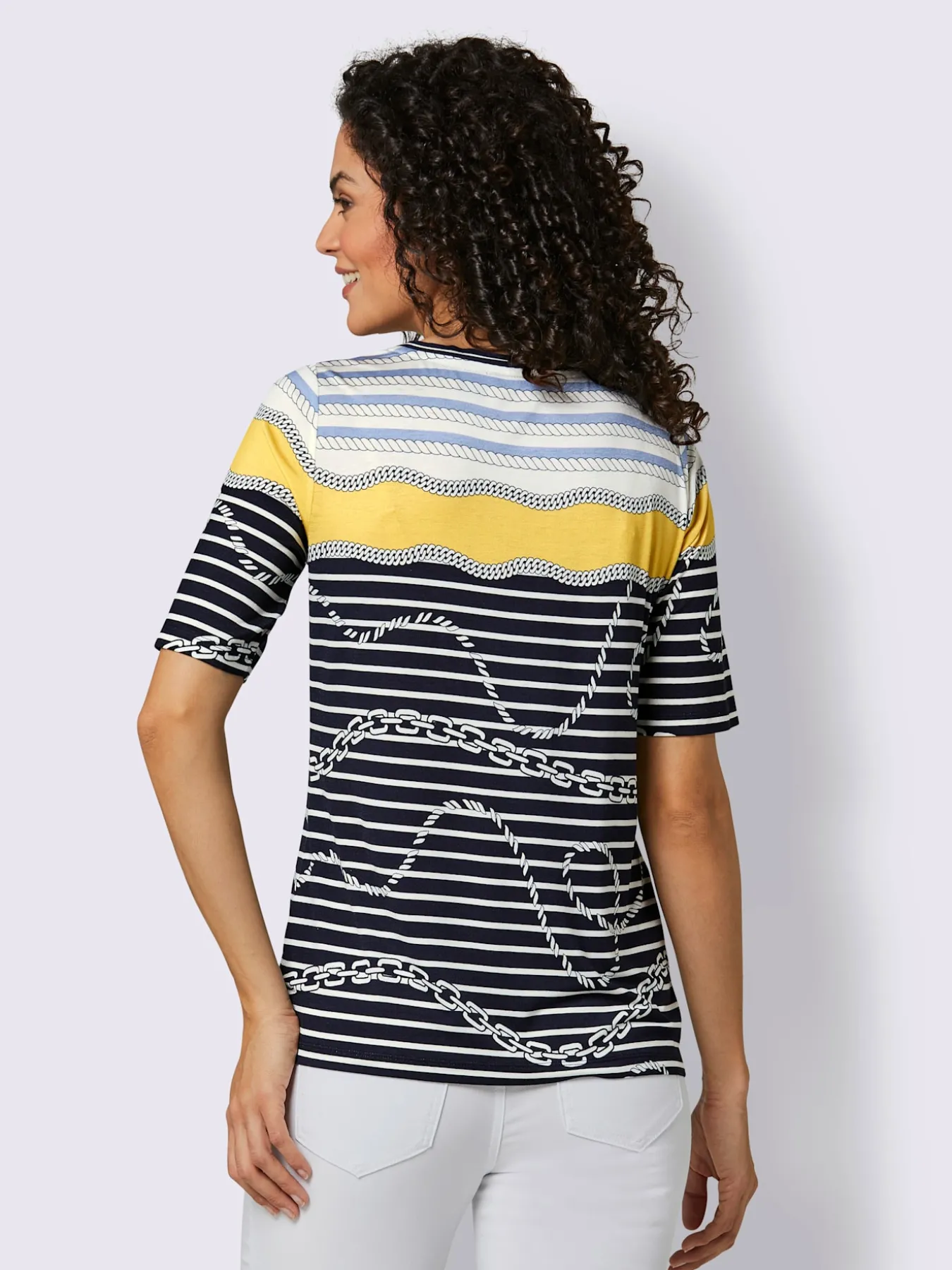 T-shirt à rayures 95% modal