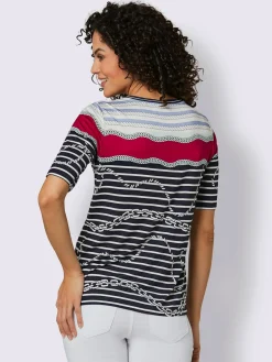 T-shirt à rayures 95% modal