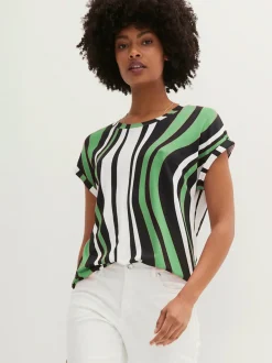 T-shirt à rayures avec viscose (ecovero)