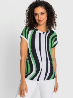 T-shirt à rayures avec viscose (ecovero)