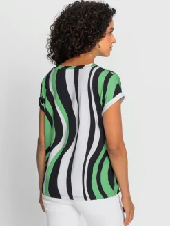 T-shirt à rayures avec viscose (ecovero)