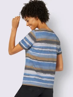 T-shirt à rayures pur coton